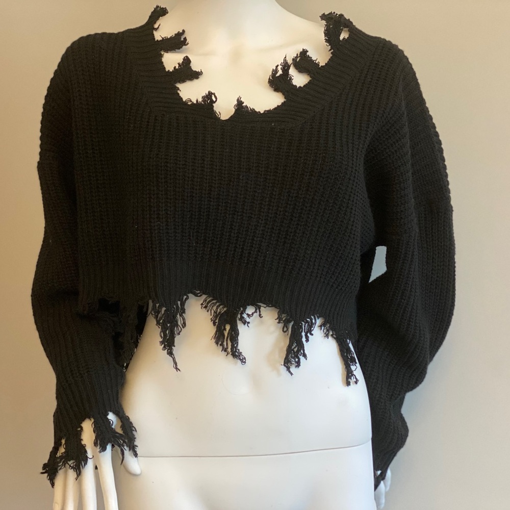 Zaful Ripped Sweater